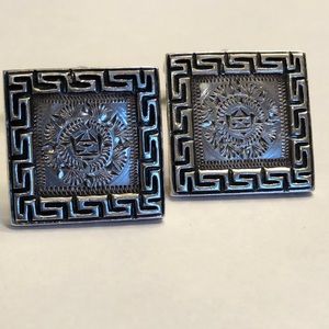 Sterling silver cuff links